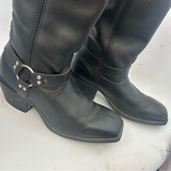 TWISTED X Ruff Stock 13" Western Square Toe Harness Boots Womens Size 8.5 EUC - Picture 3 of 11